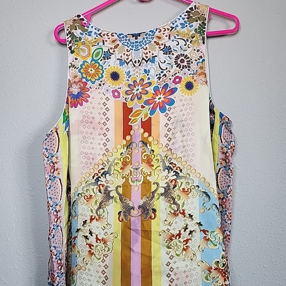 JOHNNY WAS TABITHA REVERSIBLE FLORAL PRINT TANK SIZE M - Picture 6 of 13
